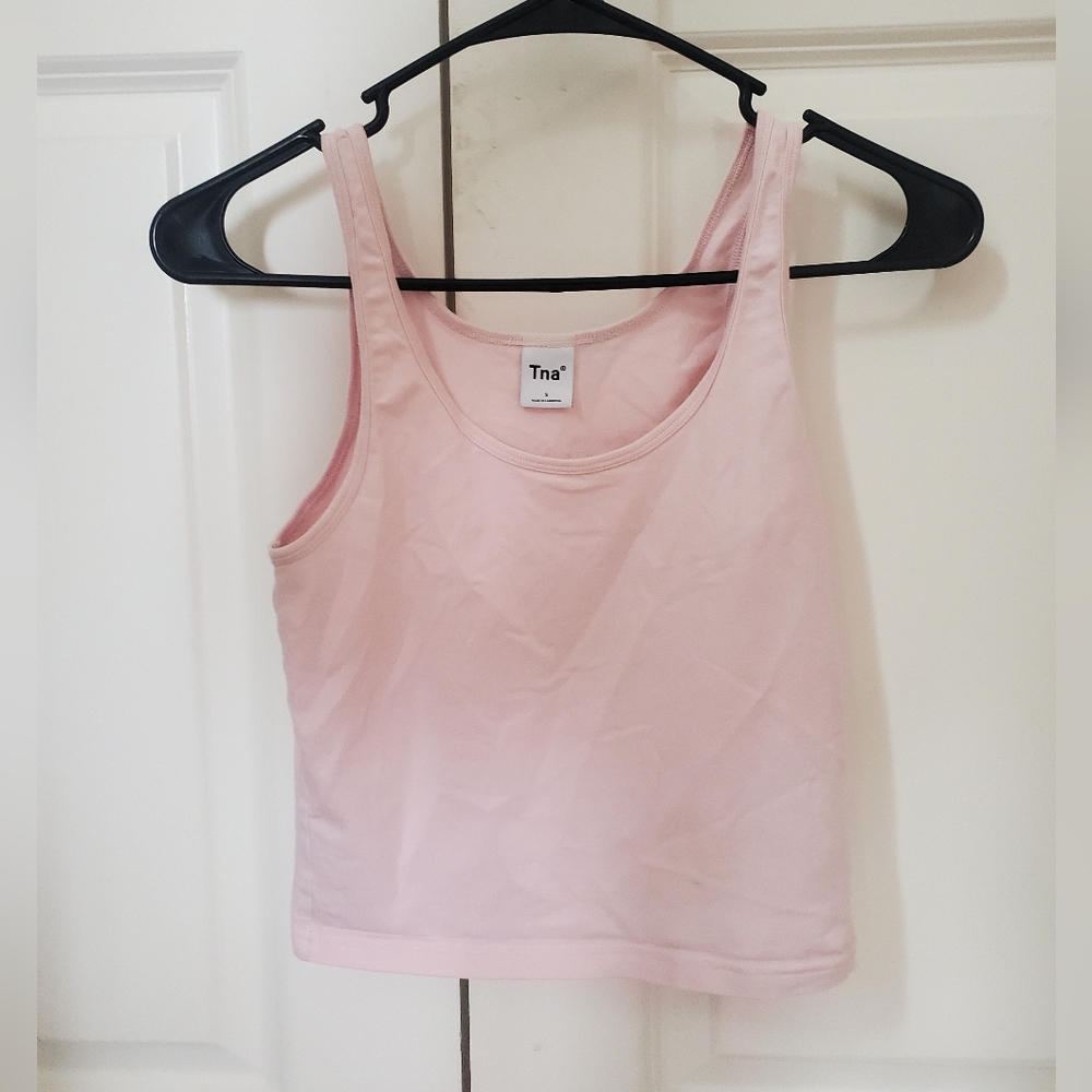 Pink TNA tank top from Aritzia